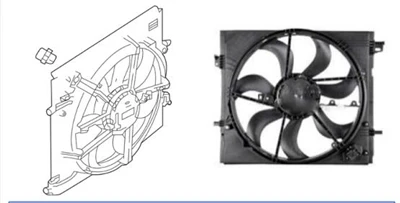 Fan de radiateur pour Nissan Rogue Sport 2017 - Qualité OEM